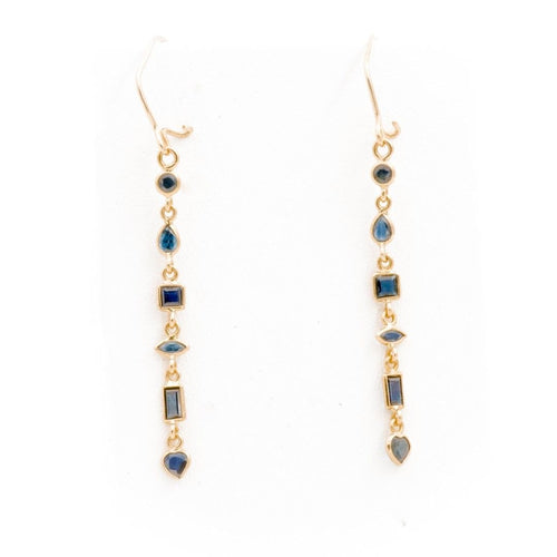 Boucles d'oreilles Boucles d'oreilles Or jaune Saphir 58 Facettes 1883905CN