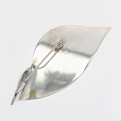 Broche Broche en argent feuille stylisée 58 Facettes 22-339B