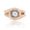 Bague 52 Bague vintage noeud godronné et diamant 58 Facettes 22-316