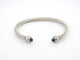 Bracelet bracelet DAVID YURMAN cable mm argent 925 5mm diamants topaze 58 Facettes 257556