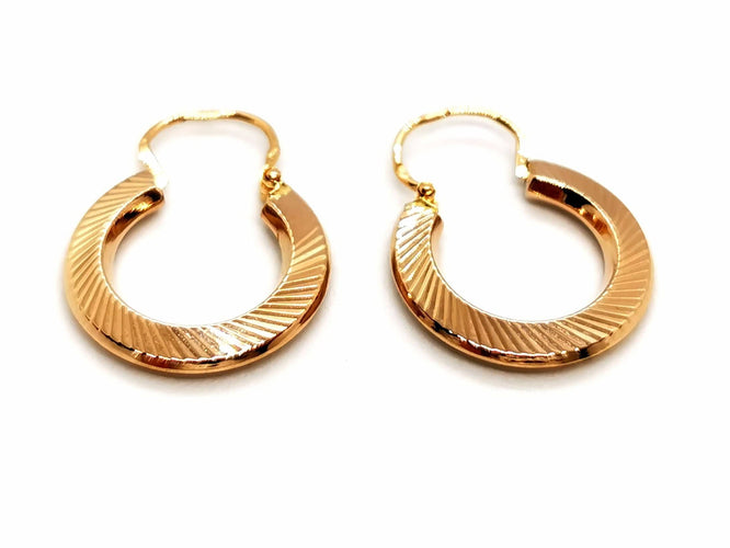 Boucles d'oreilles Boucles d'oreilles Créoles Or rose 58 Facettes 1649067CN