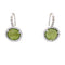 Boucles d'oreilles Boucles d'oreilles Pomellato "Colpo di Fulmine", or blanc, péridots, diamants. 58 Facettes 32766
