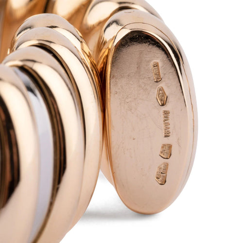 Bracelet Bracelet or et acier de la maison Bvlgari 58 Facettes 1