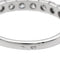 Bague 55 Bague Demi alliance Or blanc Diamant 58 Facettes 2601751CN