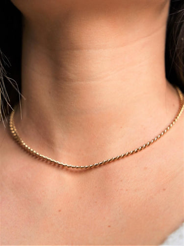 Collier Collier Maille torsadée Or jaune 58 Facettes 1833631CN
