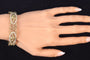 Bracelet Bracelet vintage or émail blanc attribué à Lucien Gautrait 58 Facettes 23086-0159