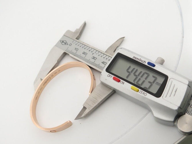 Bracelet bracelet CARTIER love en or rose 18k 17cm rose 58 Facettes 255816