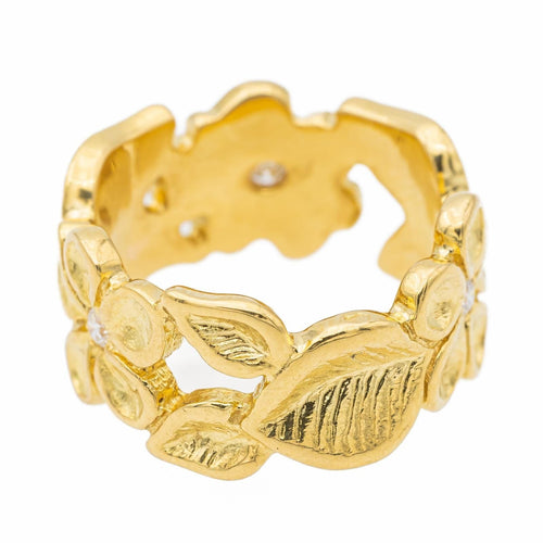 Bague 50 Bague Fleur Or jaune Diamant 58 Facettes 2675052CN