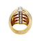 Bague 52 Bague dôme deux ors et diamants. 58 Facettes 30710