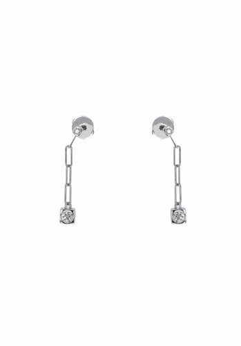 Boucles d'oreilles Boucles d'oreilles DINH VAN Le Cube Diamant 58 Facettes 63287-59532