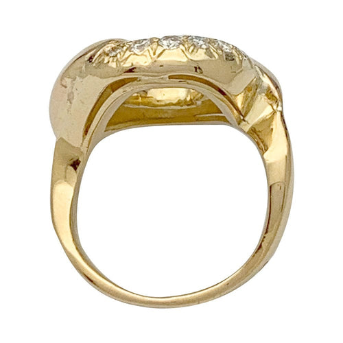 Bague 50 Bague vintage or jaune et diamants. 58 Facettes 32015