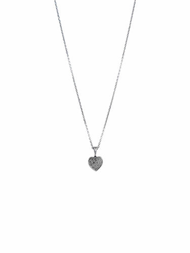 Collier Pendentif sur chaîne Coeur diamants 58 Facettes