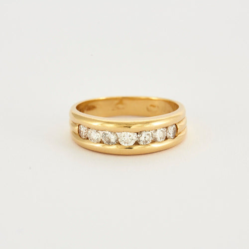 Bague 57 Demie alliance 7 Diamants 58 Facettes 230555