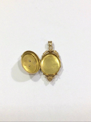 Pendentif Savard - Médaillon Photo Or Et Perles Napoléon III 58 Facettes 949564