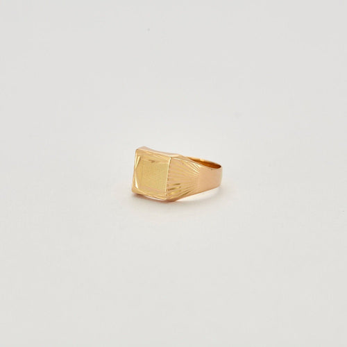 Bague 45.5 Chevalière Or jaune 58 Facettes