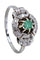 Bague 51 BAGUE ART-DÉCO ÉMERAUDE ET DIAMANTS 58 Facettes 064971