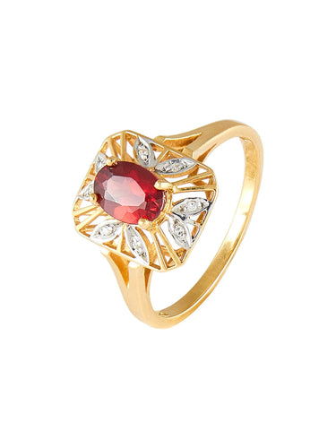 Bague Bague Marguerite Grenat et Diamants 58 Facettes ES3302A