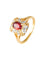 Bague Bague Marguerite Grenat et Diamants 58 Facettes ES3302A