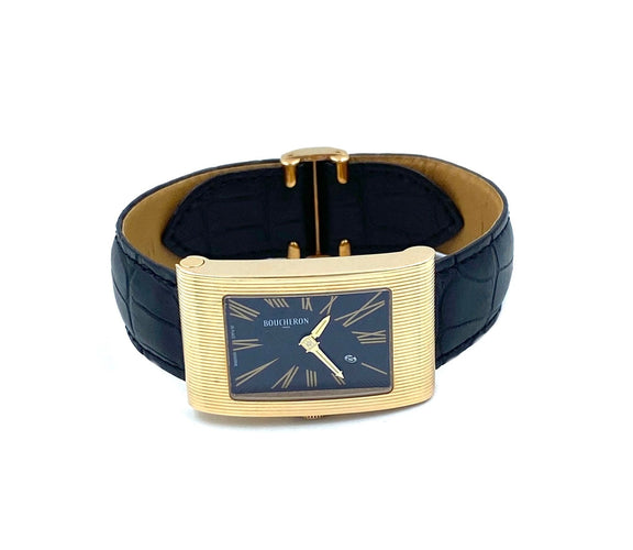 Montre Boucheron. Montre Reflet Large or rose 58 Facettes