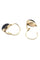 Boucles d'oreilles DORMEUSES ANCIENNES EN JAIS 58 Facettes 042071