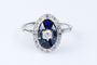 Bague Bague diamant saphir or blanc 58 Facettes BG250736-18