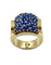 Bague GÜBELIN. Bague Tank or jaune et saphirs 58 Facettes