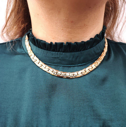 Collier COLLIER MAILLE HARICOT OR JAUNE 58 Facettes Col.Haric-848/1