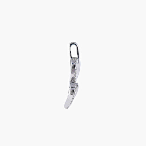 Pendentif Pendentif "feuilles" or blanc et diamants 58 Facettes P21L4