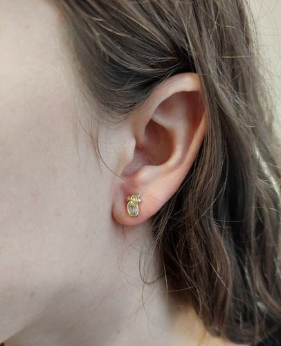 Boucles d'oreilles Boucles d'oreilles Abeilles Or jaune Topaze 58 Facettes 080061