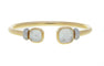 Bracelet POMELLATO. Collection Nudo, bracelet or rose, topazes blanches et diamants 58 Facettes
