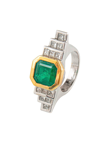 Bague 52 Bague Emeraude et diamants 58 Facettes