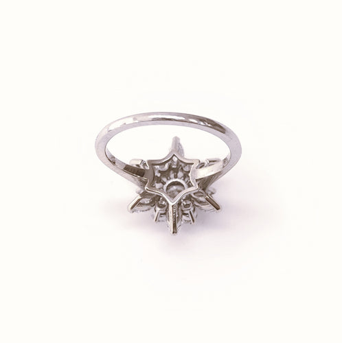 Bague Bague flocon en Or blanc & diamants 58 Facettes FA-Flocon