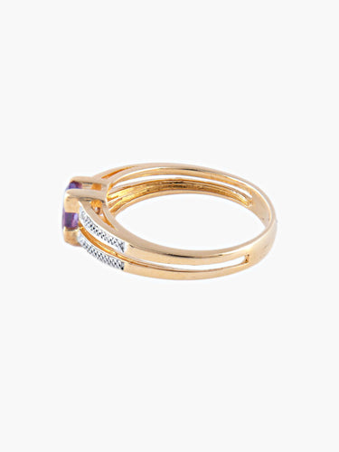 Bague 53 Bague 2 Ors Améthyste 58 Facettes