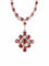 Collier Collier en or blanc, diamants et rubis 58 Facettes