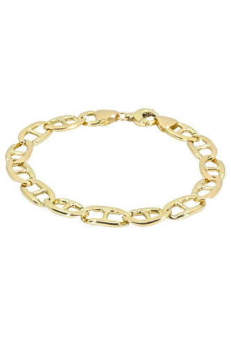 Bracelet GOURMETTE MAILLE MARINE BATTUE 58 Facettes 038591