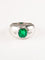 Bague 53 Bague Emeraude et diamants, or gris et platine 58 Facettes