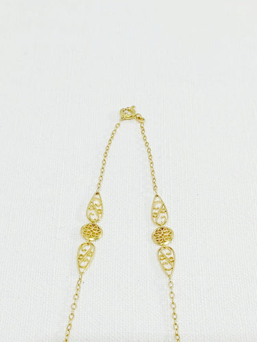Collier Sautoir Art Nouveau Or Filigrané 58 Facettes 3074/1