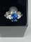 Bague Bague de fiançailles en or, saphir, diamants 58 Facettes