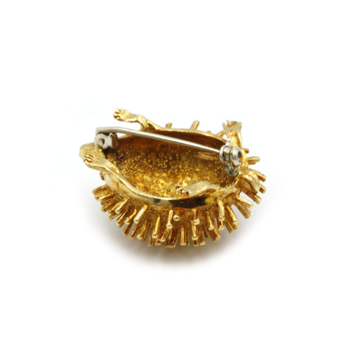 Broche Broche hérisson - Or et Rubis 58 Facettes 220303R