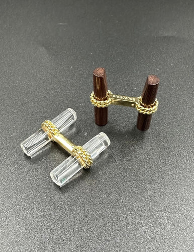 Boutons de manchette VAN CLEEF & ARPELS - Boutons de manchette or jaune 58 Facettes