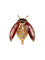 Broche Boucheron - Broche Coccinelle en or jaune, émail et diamants 58 Facettes