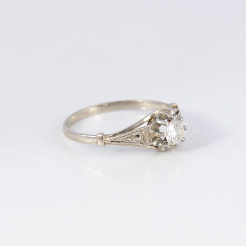 Bague Bague de fiançailles Art Déco 58 Facettes