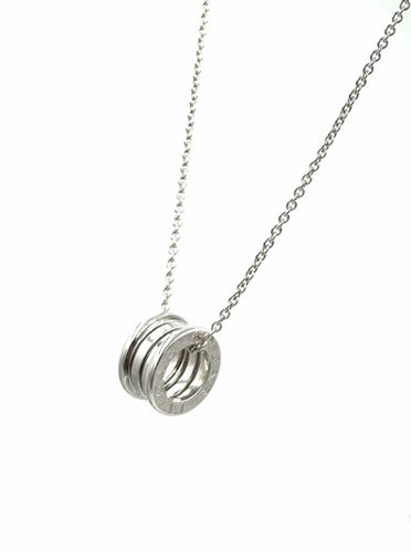 Collier BVLGARI. Collier B Zero1 or blanc 18K 58 Facettes