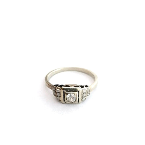 Bague Bague Art Déco diamants 58 Facettes 2019
