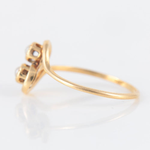 Bague 51.5 Bague Toi & Moi Perles 58 Facettes