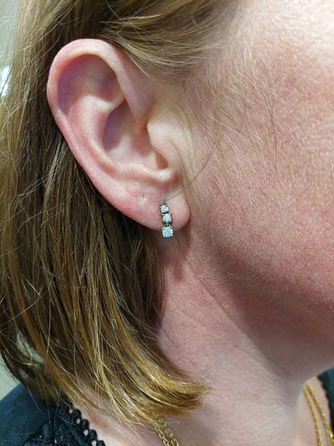Boucles d'oreilles Boucles d'oreilles trilogie, diamants 58 Facettes 063511
