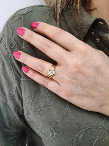Bague 55 Bague Solitaire Diamant 0.65ct 58 Facettes Soloboué/719