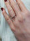 Bague 54 SOLITAIRE OR BLANC DIAMANT 58 Facettes 078461
