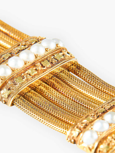 Bracelet Bracelet Or jaune Perles fines 58 Facettes