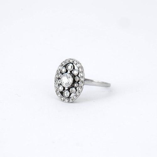 Bague Bague Art Déco platine diamants 58 Facettes